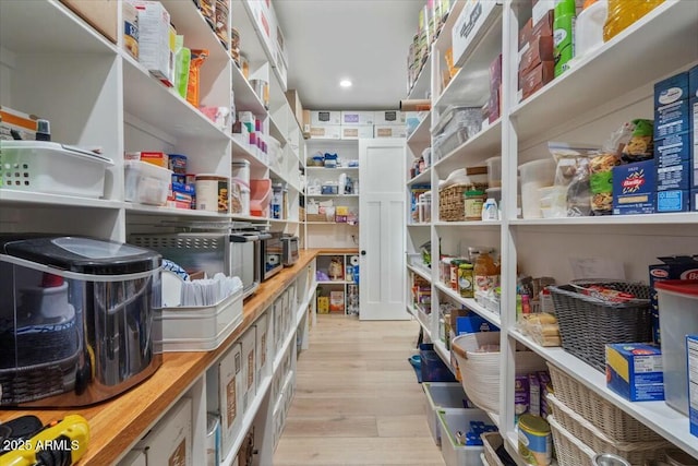 view of storage area
