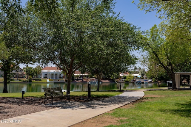 2547 W Naranja Ave, Mesa, AZ 85202 - view of community with a water view and a lawn