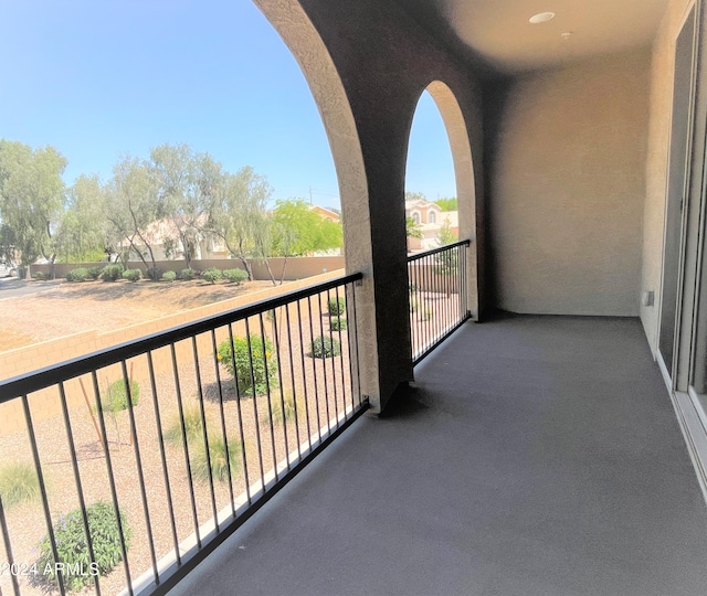 view of balcony