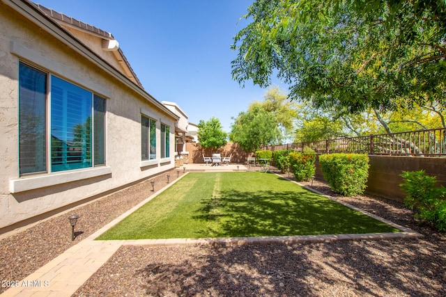 view of yard featuring a patio