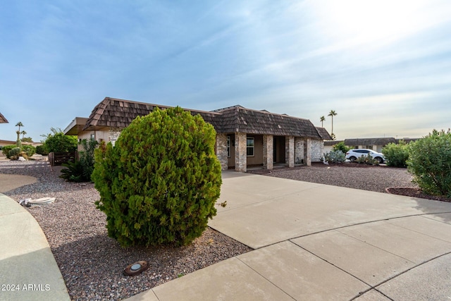 view of front of home