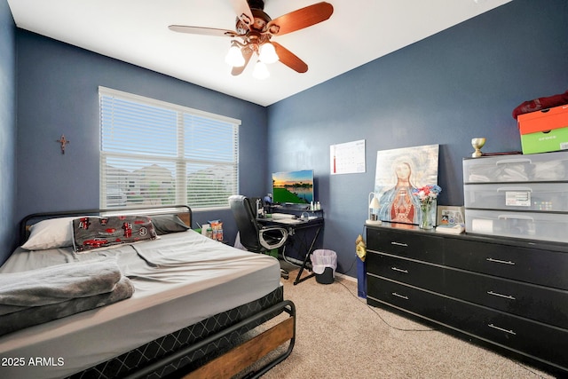 30777 W Whitton Ave, Buckeye, AZ 85396 - bedroom with carpet floors, baseboards, and ceiling fan