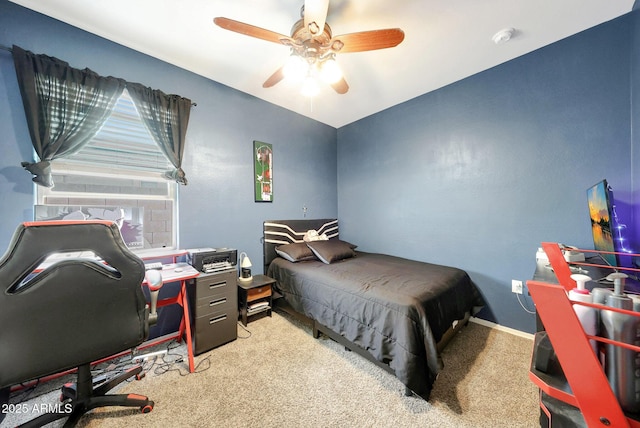 30777 W Whitton Ave, Buckeye, AZ 85396 - carpeted bedroom featuring a desk and a ceiling fan