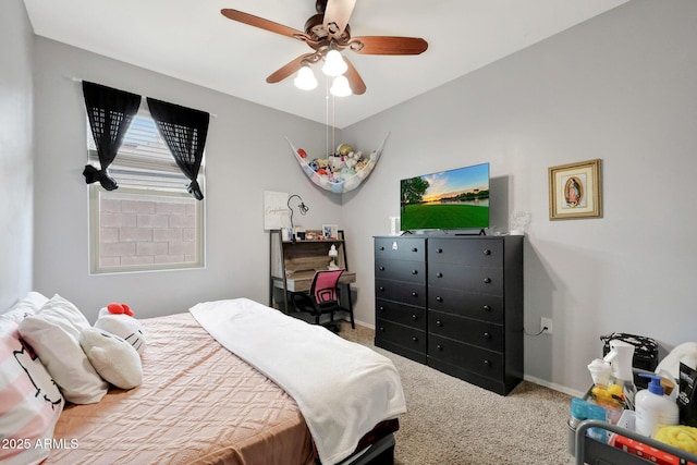 30777 W Whitton Ave, Buckeye, AZ 85396 - carpeted bedroom with baseboards and a ceiling fan