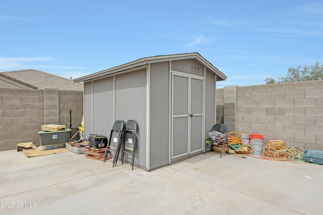30777 W Whitton Ave, Buckeye, AZ 85396 - view of shed featuring a fenced backyard