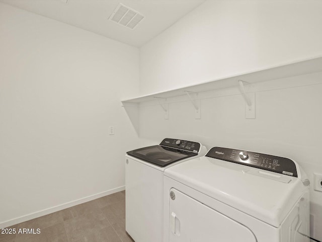 5573 S 246th Ave, Buckeye, AZ 85326 - laundry room with separate washer and dryer and baseboards