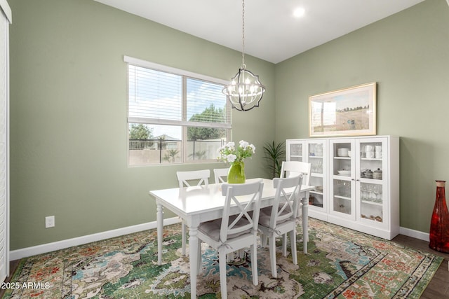 21716 E Waverly Dr, Queen Creek, AZ 85142 - dining area featuring an inviting chandelier