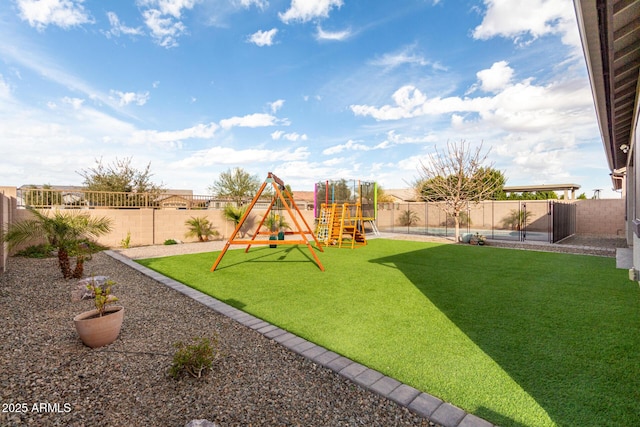 21716 E Waverly Dr, Queen Creek, AZ 85142 - view of jungle gym with a yard