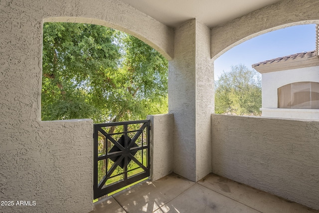 view of balcony