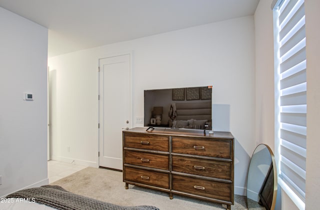 bedroom with radiator