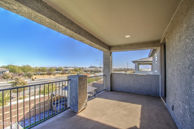 view of balcony