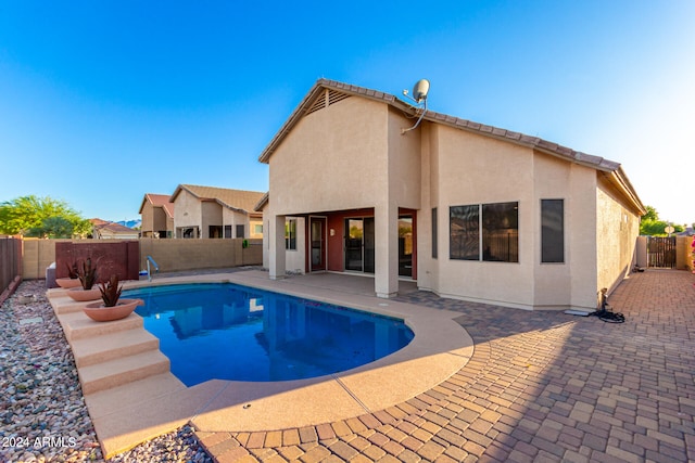 view of pool with a patio