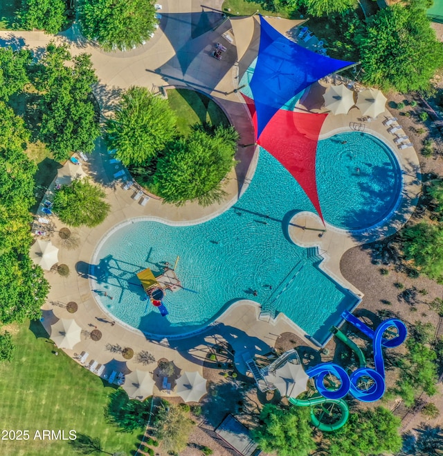 6554 W Rushmore Way, Florence, AZ 85132 - bird's eye view of a pool