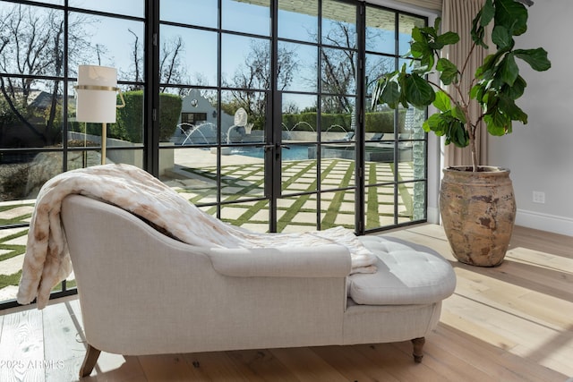 interior space featuring hardwood / wood-style floors