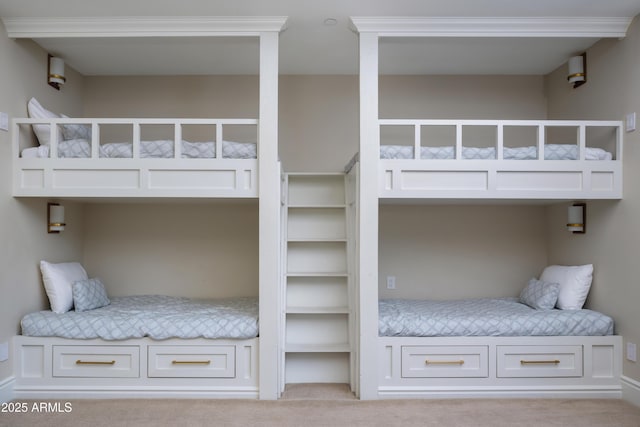 unfurnished bedroom featuring light colored carpet