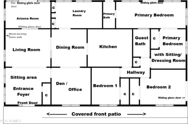 7857 W Winchester Easement, Willcox, AZ 85643 - home floor plan