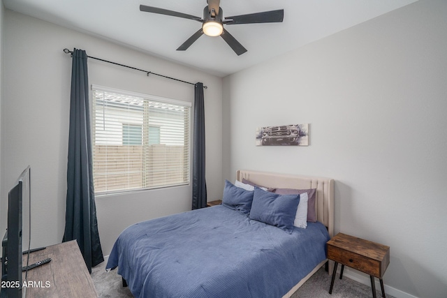 12702 W Sierra Vista Dr, Glendale, AZ 85307 - carpeted bedroom with a ceiling fan and baseboards