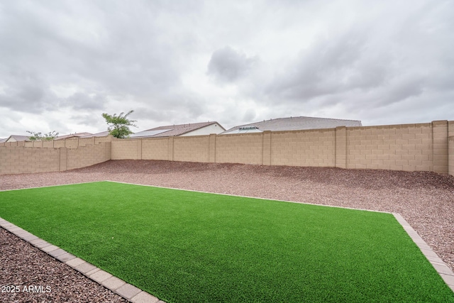 12702 W Sierra Vista Dr, Glendale, AZ 85307 - view of yard with a fenced backyard