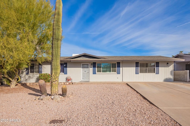 view of ranch-style house