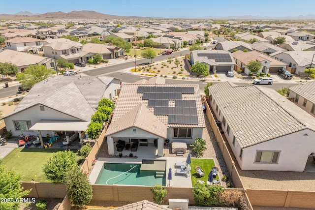 24638 N 144th Ave, Surprise, AZ 85387 - aerial view of residential area with a pool and a mountainous background