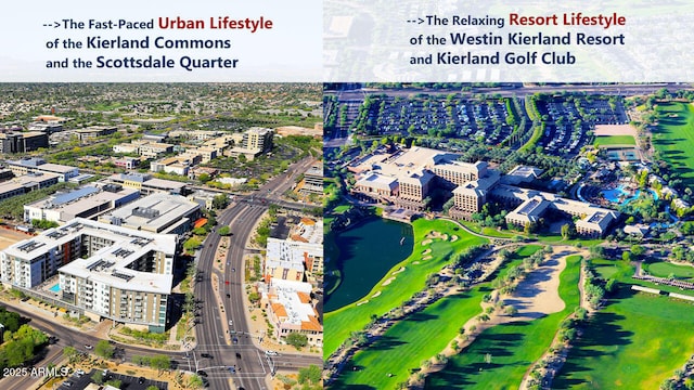 15221 N Clubgate Dr Unit 2044, Scottsdale, AZ 85254 - bird's eye view of a nearby body of water and a golf course