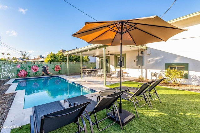 8437 E Bonnie Rose Ave, Scottsdale, AZ 85250 - view of pool with a patio