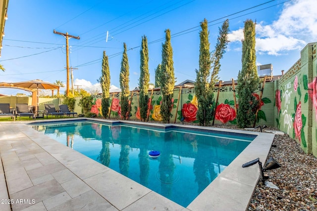 8437 E Bonnie Rose Ave, Scottsdale, AZ 85250 - view of pool featuring a fenced backyard