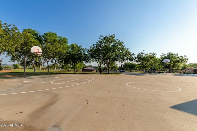 view of basketball court