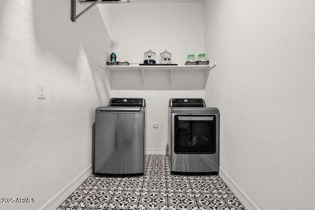 11249 N Blakely St, Surprise, AZ 85388 - washroom with separate washer and dryer and baseboards