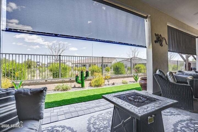 11249 N Blakely St, Surprise, AZ 85388 - view of patio with a fire pit