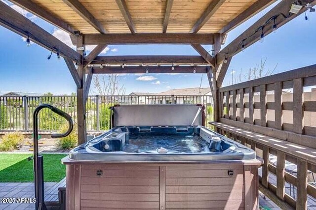 11249 N Blakely St, Surprise, AZ 85388 - deck featuring a hot tub
