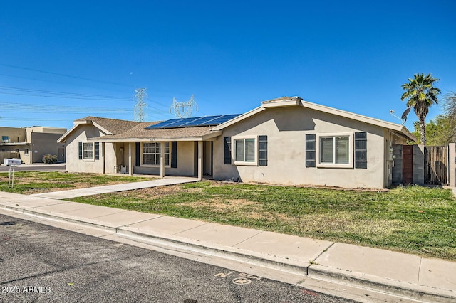 624 N Ashbrook Cir, Mesa, AZ 85213 - single story home with stucco siding and solar panels