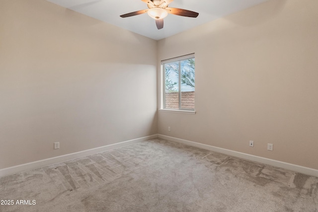 31207 N 124th Dr, Peoria, AZ 85383 - spare room with carpet flooring, ceiling fan, and baseboards