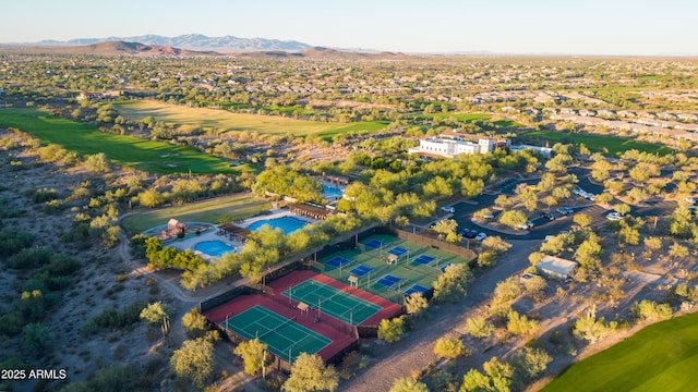 31207 N 124th Dr, Peoria, AZ 85383 - drone / aerial view of a local golf course and a mountainous background