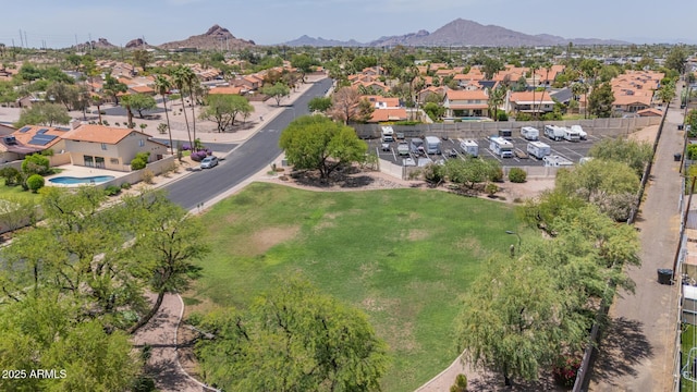 1549 N La Rosa Dr, Tempe, AZ 85288 - aerial view of residential area with a mountain backdrop