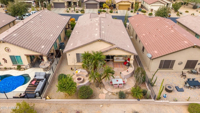 bird's eye view featuring a residential view