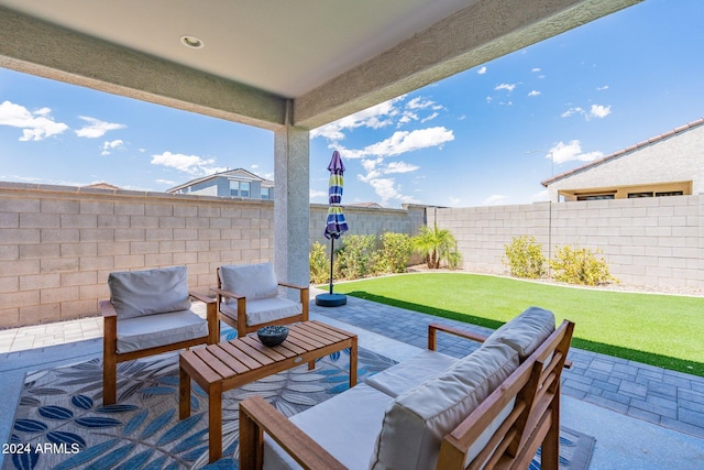 view of patio / terrace with outdoor lounge area