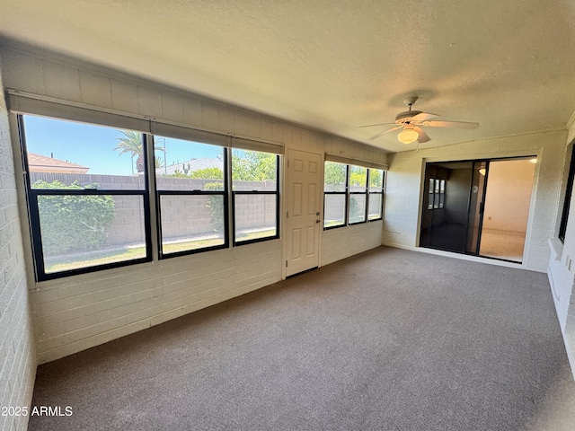 8161 E Keats Ave Unit 376, Mesa, AZ 85209 - unfurnished sunroom featuring a ceiling fan