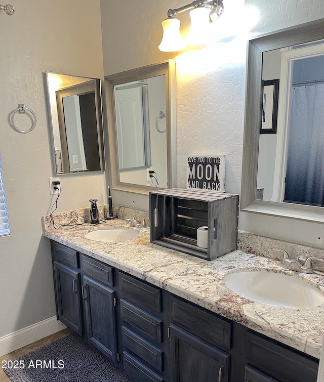 bathroom featuring vanity