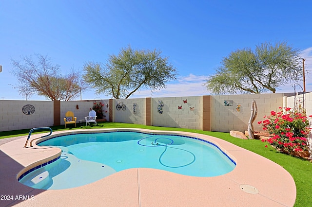 view of pool