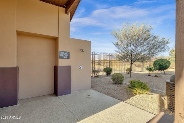 view of patio / terrace with fence