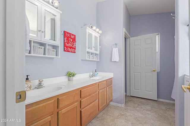 bathroom with vanity