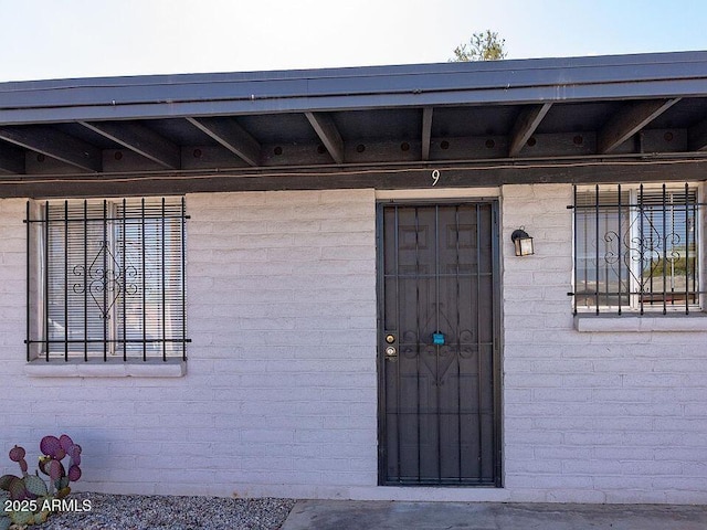 view of entrance to property