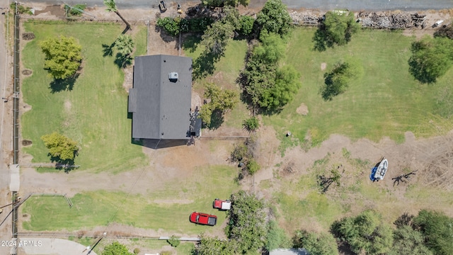 aerial view featuring a rural view