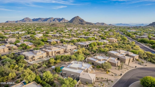 11123 E Monument Dr, Scottsdale, AZ 85262 - aerial view featuring a residential view and a mountain view
