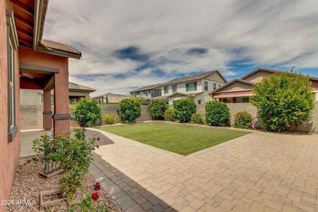 3072 E Appaloosa Rd, Gilbert, AZ 85296 - exterior space featuring a residential view, a fenced backyard, and a patio