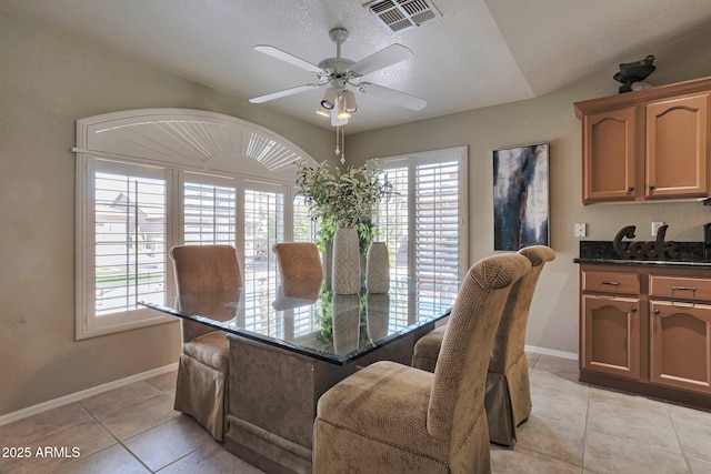 2984 N 152nd Dr, Goodyear, AZ 85395 - dining room with light tile patterned flooring and ceiling fan