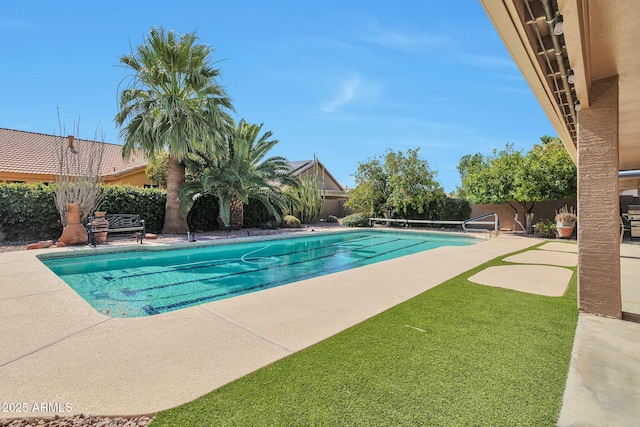 2984 N 152nd Dr, Goodyear, AZ 85395 - view of swimming pool with a fenced backyard and a patio