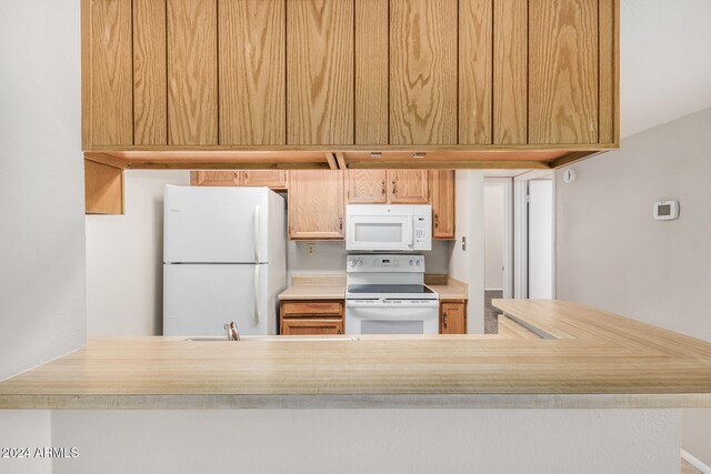 kitchen with white appliances