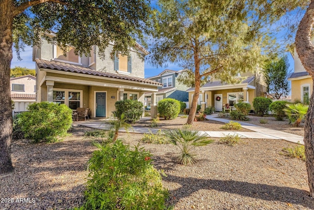 view of front of house featuring covered porch